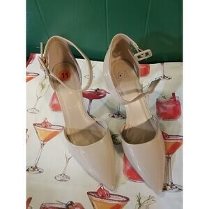 Strappy Pointed Toe Heels Size 11 Tan NEW